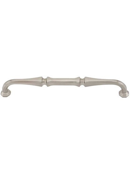 Chalet Drawer Pull - 7 inch Center-to-Center in Satin Nickel.